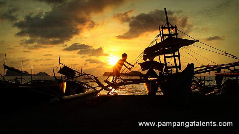 Philippine beach sunset