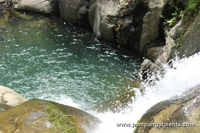 Water Basin of the smaller falls at the foot of Miyamit Falls.