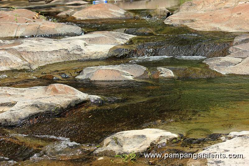 Rock formation of the waterway from the Miyamit Falls.