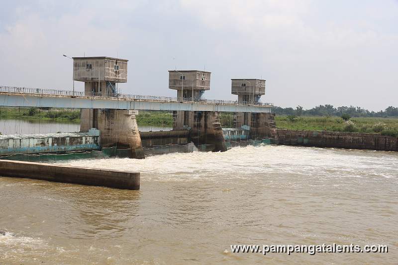 The three shell type roller spillway gates of the Cong Dadong Dam in Arayat Pampanga