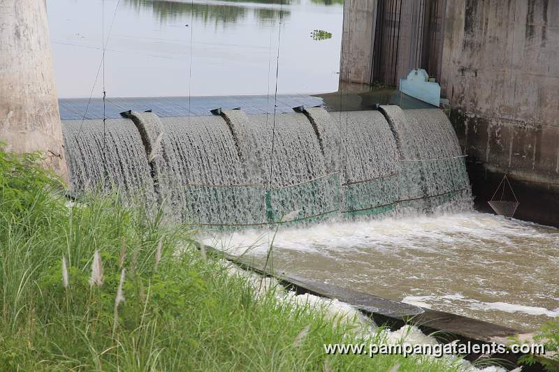 Cong Dadong Dam water spillway gate, Arayat Town in Pampanga