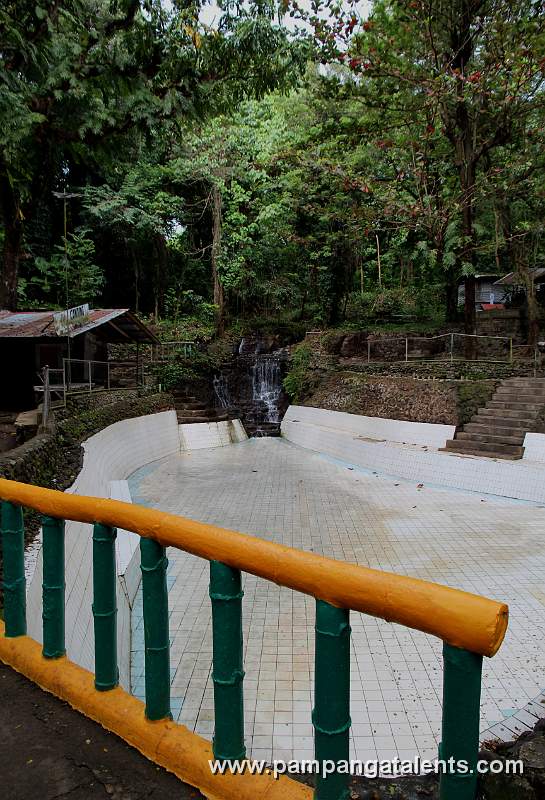 Swimming pool with the Arayat water falls inside Mount Arayat National Park