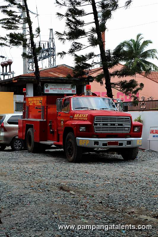 Arayat Fire Truck behind is the Fire Station Located at Poblacion Arayat Pampanga