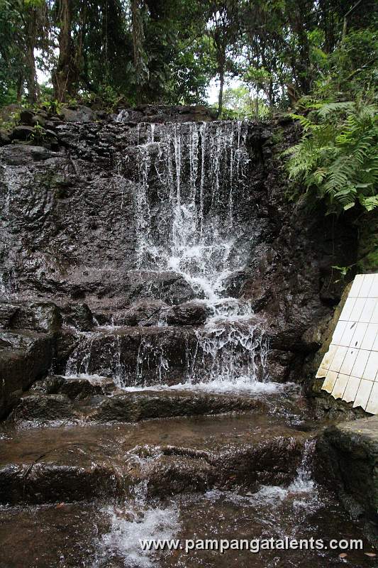 Close-up image of Arayat water falls inside the Mount Arayat Natiomal Park.