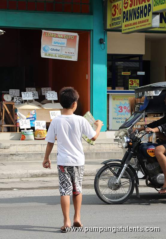 Boy Crossing on the Road