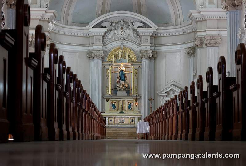 Interior of Metropolitan Cathedral in City of San Fernando Pampanga