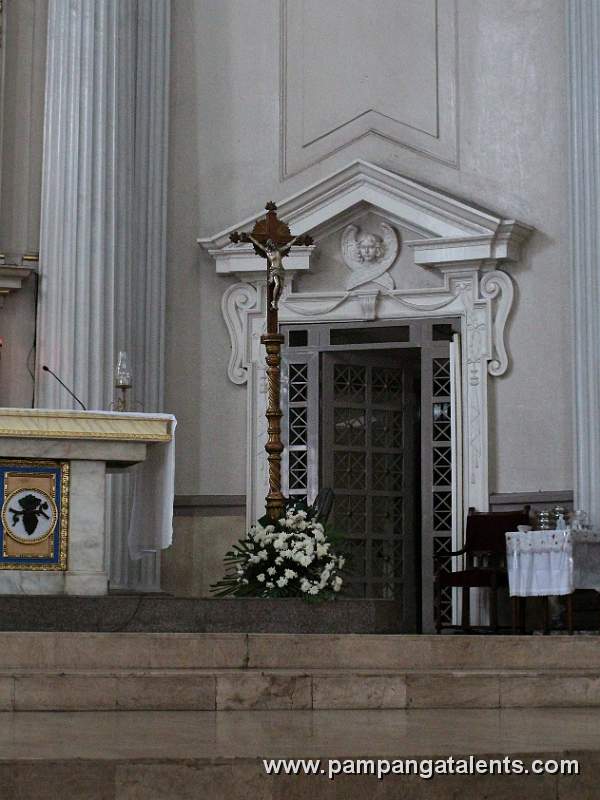 Processional Cross in the altar of the Metropolitan Cathedral Pampanga