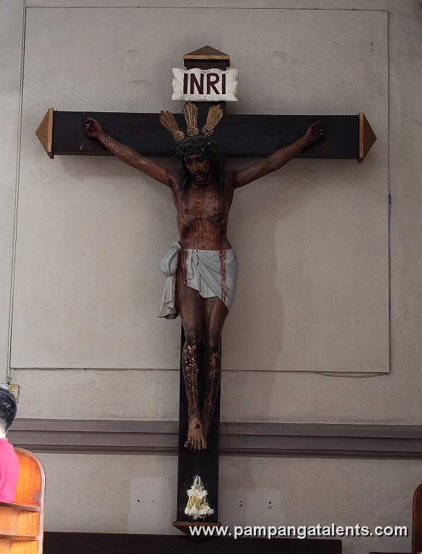 Crucifixion inside the Metropolitan Cathedral of San Fernando in Pampanga
