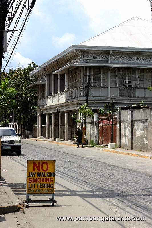 Facade of the Hizon-Singian Heritage House along Consunji Street, Barangay Santo Rosario, City of San Fernando