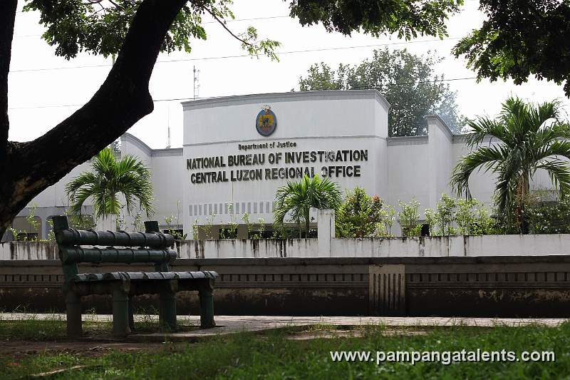 Pampanga Capitol Park behind is the National Bureau of Investigation (NBI) Central Luzon Regional Office