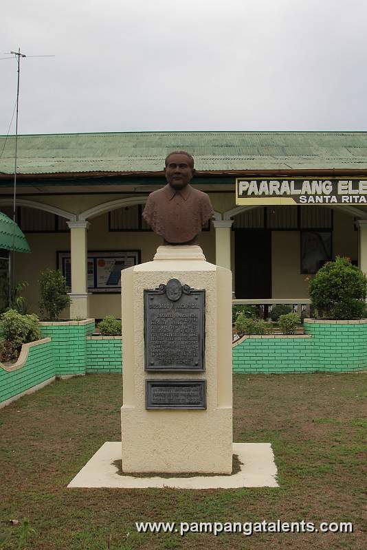 Diosdado P. Macapagal Memorial Monument in Sta. Rita Elementary School