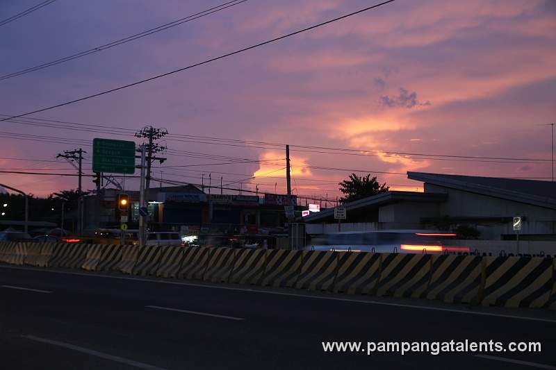 Intersection at Sunset