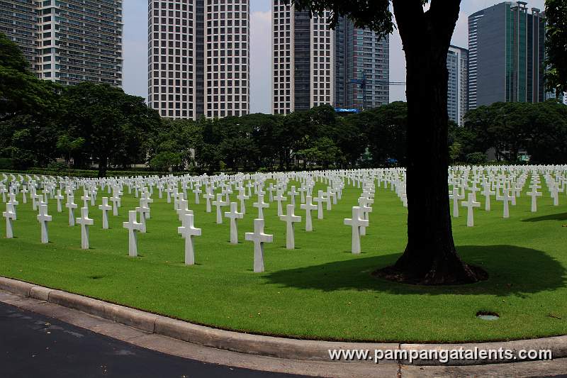 View of the grave plots in the back portion of Information office of