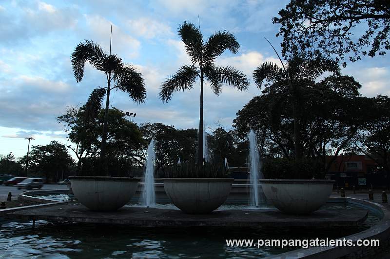 Quezon Memorial Circle Fountain infront of Entrance Gate along Commonwealth Avenue Quezon City.