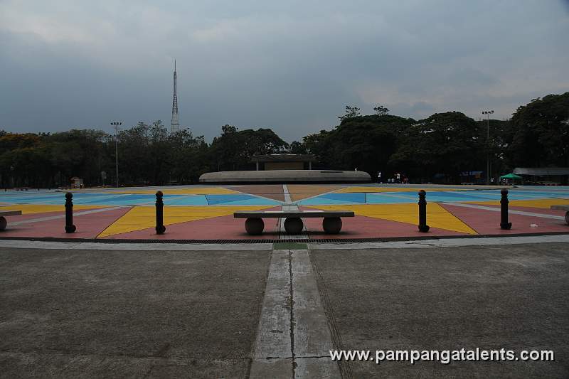 Quezon Memorial Fountain at Daytime in Quezon City.