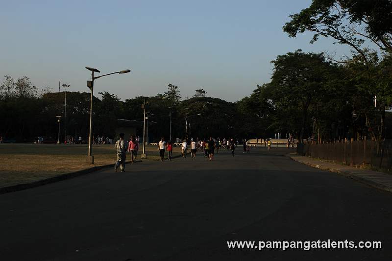 Afternoon Joggers in Quezon Memorial Circle.