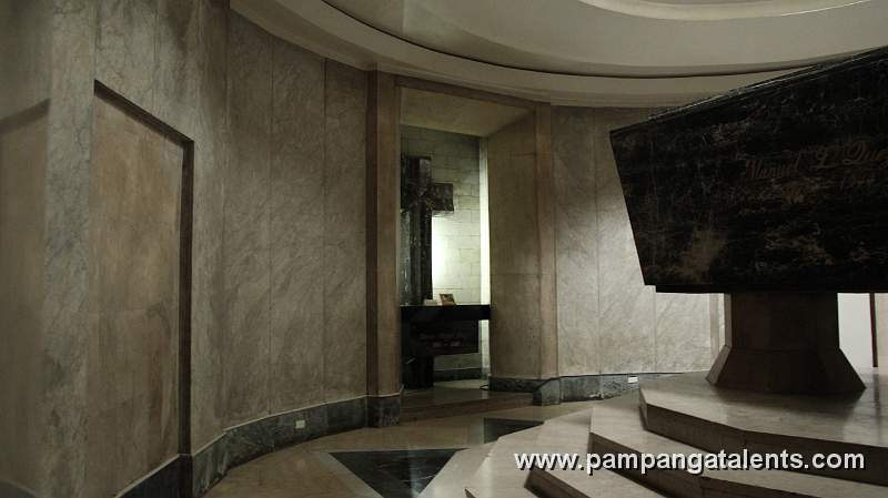 Eternal Cross inside the Mausoleum of President Manuel L. Quezon in Quezon Memorial Circle Shrine.