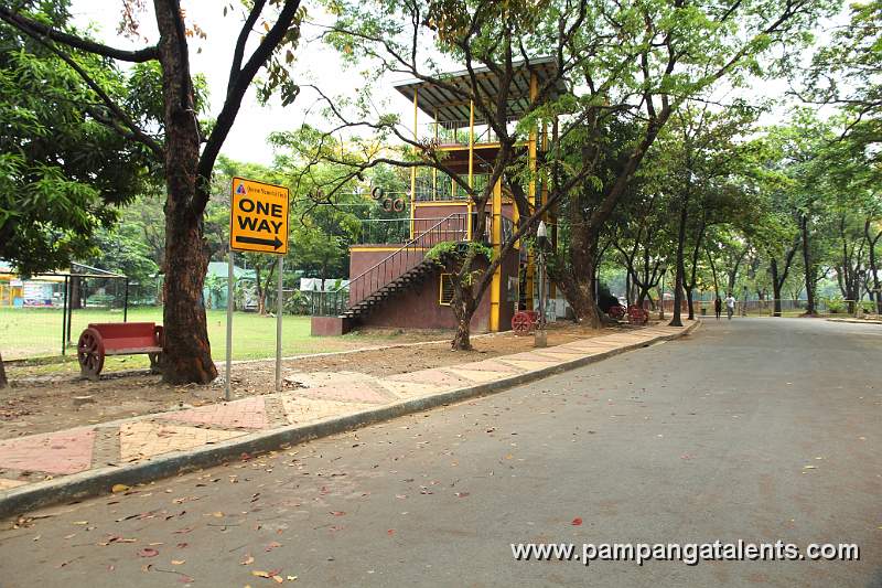 One Way Sign along the Road in Quezon Memorial Circle in Quezon City.