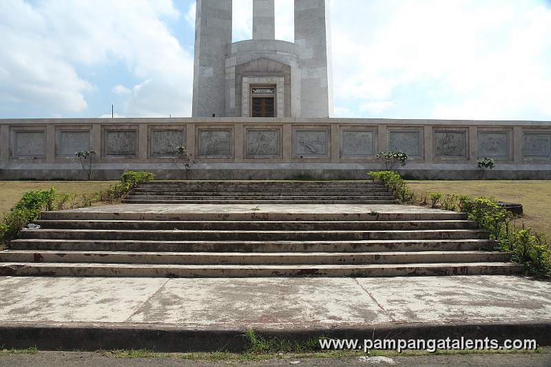 View of the Sculptures around the Quezon Memorial Shrine Facade.