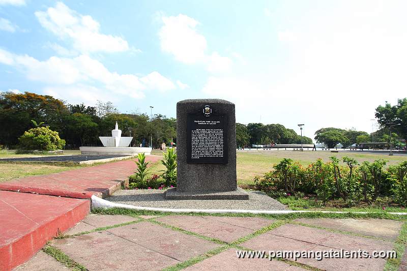 Marker of Memorial Shrine for President Manuel L. Quezon in Quezon Memorial Circle in Quezon City.