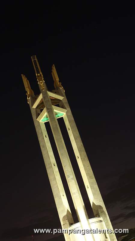 Quezon Memorial Shrine at Night in Quezon City.
