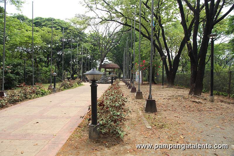 Flag Poles inside World Bell of Peace Park in Quezon Memorial Circle in Quezon City.