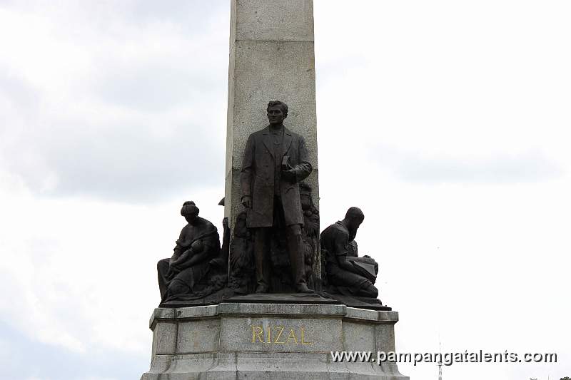 Detail front view of Rizal Shrine Monument