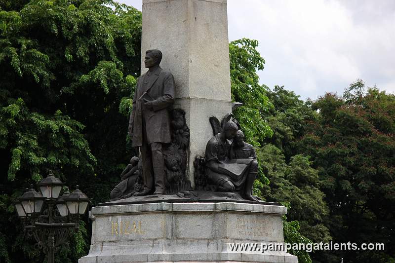 45° Right side detail view of Rizal Shrine