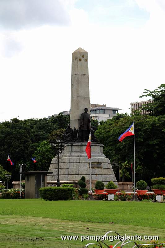 Rizal Shrine Monument with Philippine Flag