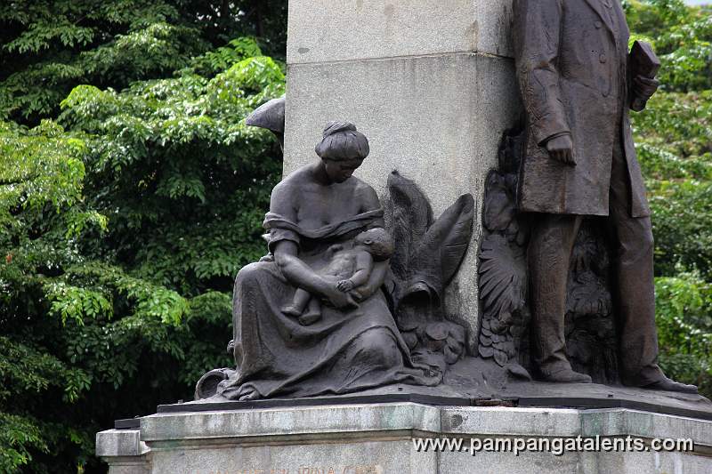 45° left side closeup view of Rizal Shrine Monument