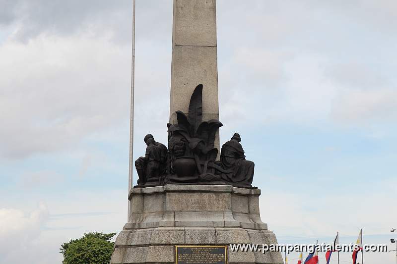Backside detail view of the Rizal Shrine Monument