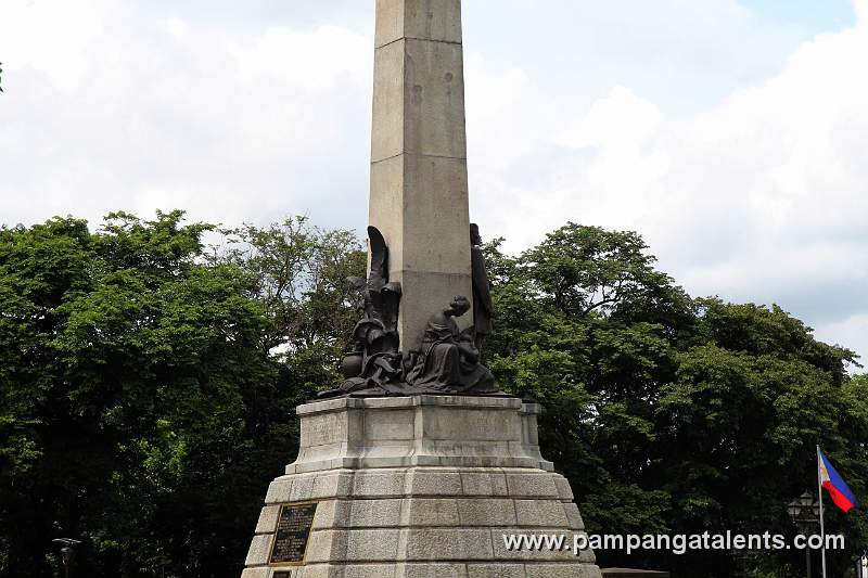 45° left detail backside view of Rizal Shrine