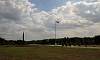 Monument and Flag  Location: Capas National Shrine - Tarlac Philippines