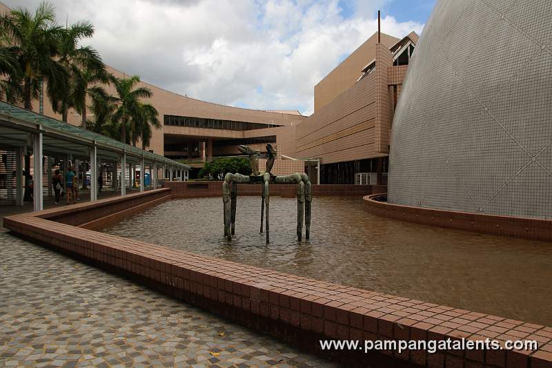 View along the Space Museum on the Hong Kong Cultural Center