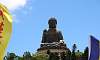 Big Buddha above the trees  Location: Lantau Island - Hong Kong
