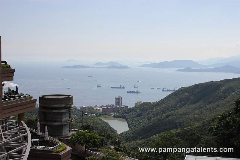 Lantau Island view at the Peak Tower on Hong Kong Island