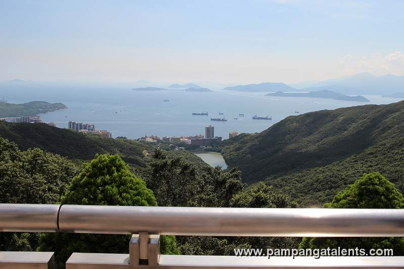 Lantau Island side at the Peak Tower on Hong Kong Island