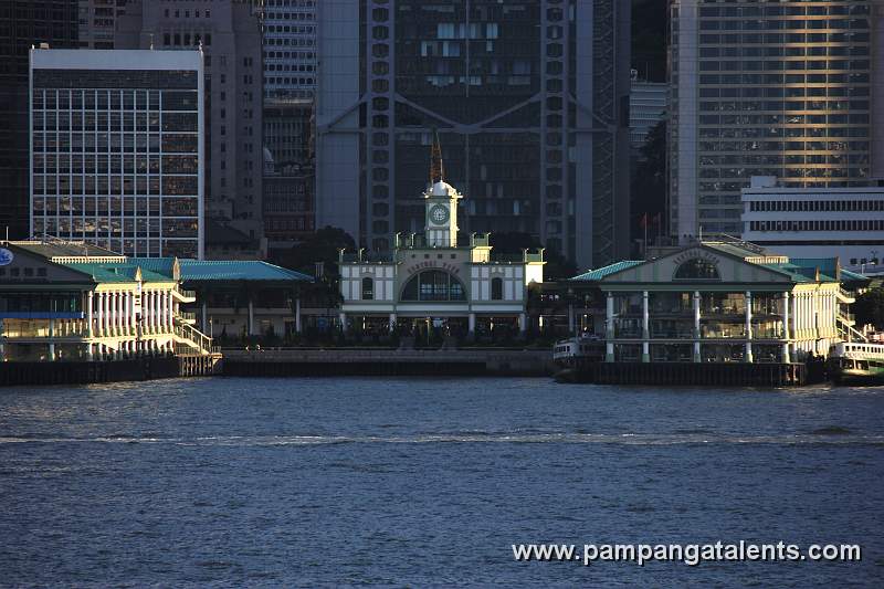 Central Pier on Hong Kong Island (View from Kowloon Public Pier)