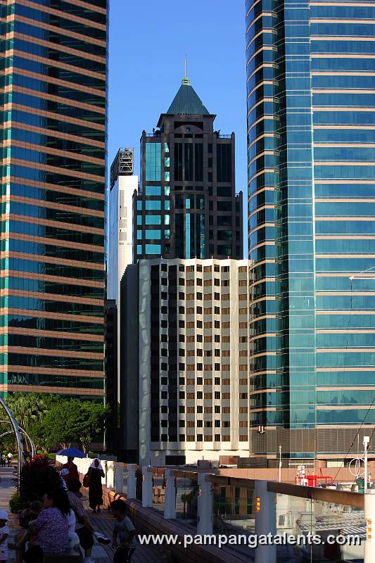 The Toy House between Gateway and Habor City towers in Kowloon Tsim Sha Tsui (Day view from China Ferry Terminal)